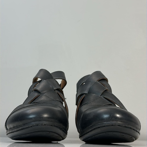 Cobb Hill Laurel Black Woven Pump Heels Size 6.5 - Picture 4 of 14